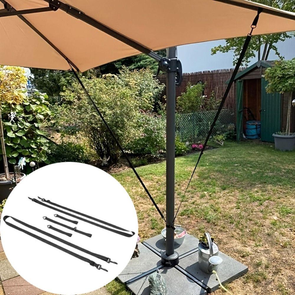 Weatherproof Umbrella Windproof Band Quick Installation Fixed Strap  Commercial