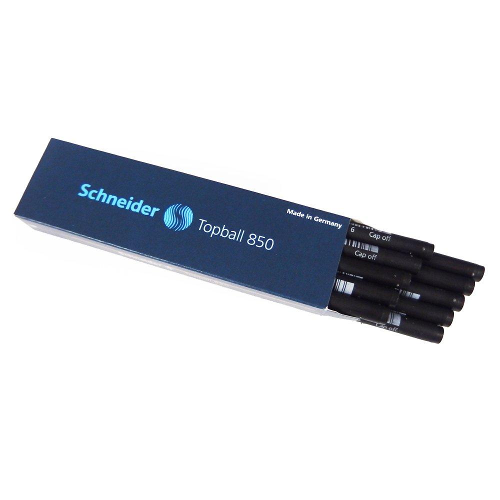 Schneider Стержень для роллера Topball 850 Черный 1 набор из 10 Штифт 0,5 мм Чернильная коробка, TPB8501-10