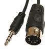 5-Pin DIN Plugs Male To 3.5mm 1/8 Inch TRS Male Jack Stereo Plug Converter Cable Wear-resistant 5-Pin DIN-Male Cable