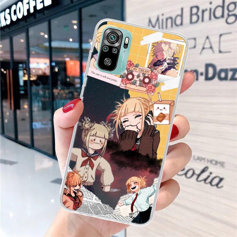 Himiko Toga Anime Soft Phone Case For Xiaomi Redmi Note 13 14 15 Pro Plus 12S 12 14S 11S 11E 10 10S 11 11T 5G 4G Cover Coque Red