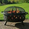 Round Multi-functional Wood Burning Fire Pit