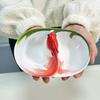 Керамическая разделительная миска с изображением кои, покрытая подглазурной глазурью, с двойной решеткой, тарелка для закусок, сухофруктов, миска для гарниров для дома