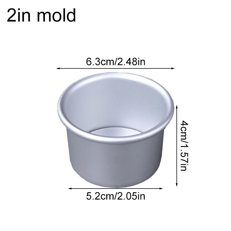 1 шт. Круглая форма для пирога из свинины из алюминиевого сплава для самостоятельного приготовления тортов, серебристые мини-формы для торта, маленькие формы