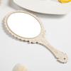Портативное винтажное зеркало для макияжа, овальное круглое зеркало для рук, благородное восстановление, древние способы, придворное зеркало, инструмент для красоты