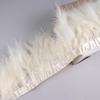 10 Meters Natural Turkey Marabou Feather Trim Ribbon Feather Fringe For Wedding Dress Decor Sewing Accessories Plumas