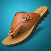 Fashion Men's Sandals 2024 Summer New Fashion Casual Cowhide Slippers for Men Outdoor Beach Flip-flops Zapatos De Hombre Shoes Male