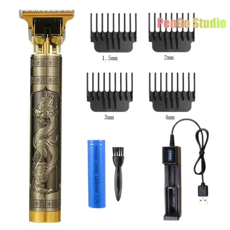 Цельнометаллическая винтажная машинка T9, женская машинка для стрижки волос, парикмахерская, профессиональная машинка для стрижки, 0 мм, триммер для носа и ушей, отделка для мужчин