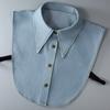 Denim Large Pointed-collar Fake Collars for Women—versatile, Casual Replacement Multi-functional Collar Accessories