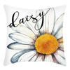 Fashionable Spring Flower Spring Elements Pillow Cover Linen Flower Cushion Pillow Cover