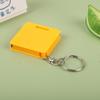1M Portable Mini Multifunctional Keychain Square Steel Tape Measure With Gradienter
