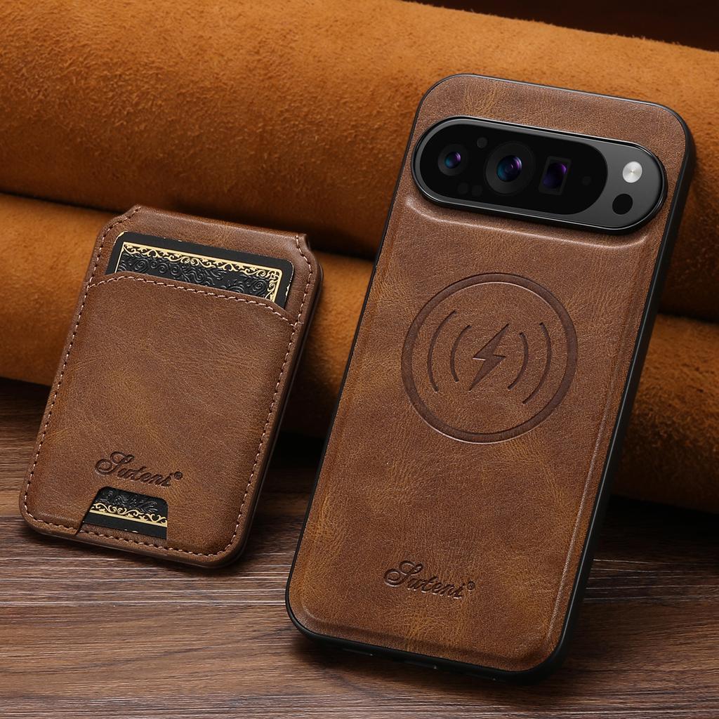 SUTENI H15 For Google Pixel 9 Pro XL Case Compatible with MagSafe Detachable Card Holder Phone Cover