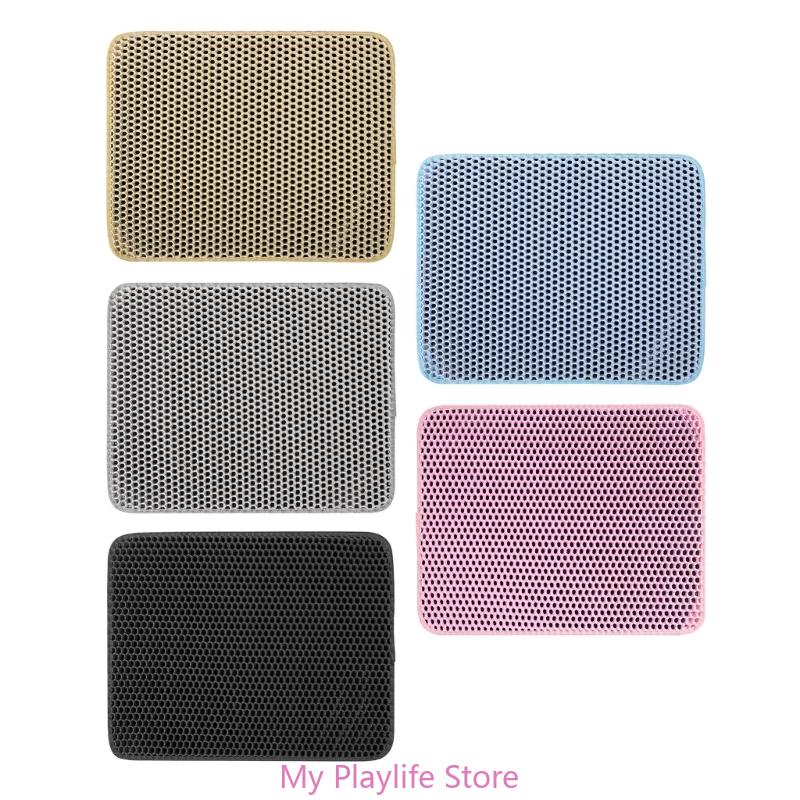 Коврик для туалета Водонепроницаемый Наполнитель с меньшим количеством отходов Легко чистить Наполнитель с контролем рассеивания Коврик для лотка для домашних животных