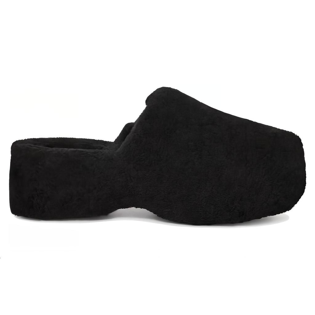 UGG Fuzz Sugar 50mm Textured Mules 1130950-BLK
