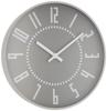 Lemnos Analog Wall Clock Eki Clock Aluminum Gray Eki Clock Lemnos Gray Diameter Thickness 4cm TIL16-01GY 25.6cm