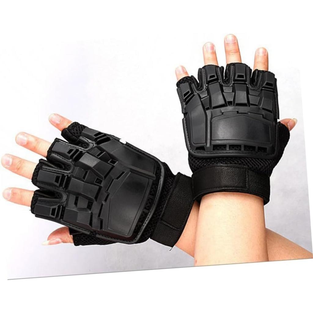 Уличные перчатки, велосипедные перчатки с открытыми пальцами, для мужчин и женщин, удобные, противоударные и противоскользящие, для спорта