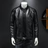 Куртки мужские осенне-зимние корейские модные воротники-стойки мужская одежда больших размеров красивые мотоциклетные куртки из мягкой кожи