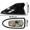Japan Carnival Easy Install Shark Fin Antenna Dummy Antenna Dress Up Car Roof Waterproof Sensitivity Maintain Stylish Design (Black)
