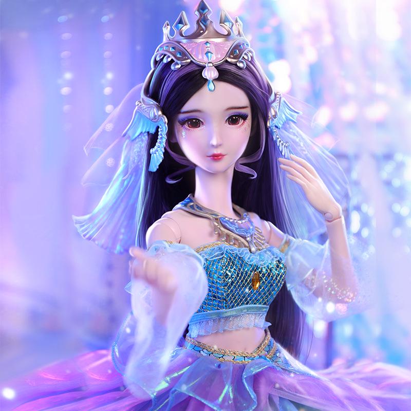Кукла Е Луоли 60 см Инь Чэнь Принцесса с аксессуарами для переодевания - Сказочная подарочная коробка