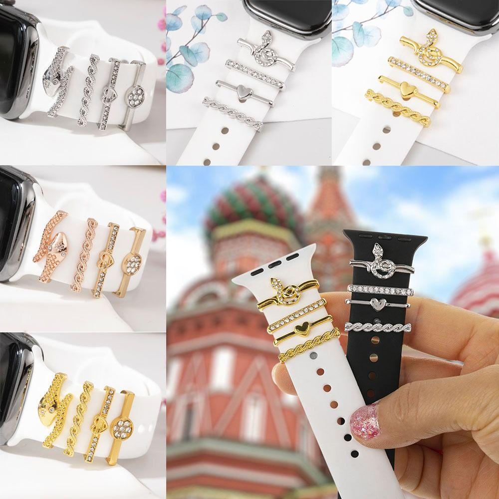 Браслет для часов, орнамент, бриллиантовый ремешок, подвески, новое декоративное кольцо, ремешок, аксессуары