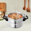 Bymaocar 3.17Qt Aluminum Pressure Cooker, Sealed Mini Cooking Pot for Gas, Halogen & Electric Stove, Compact Kitchen Storage Pot