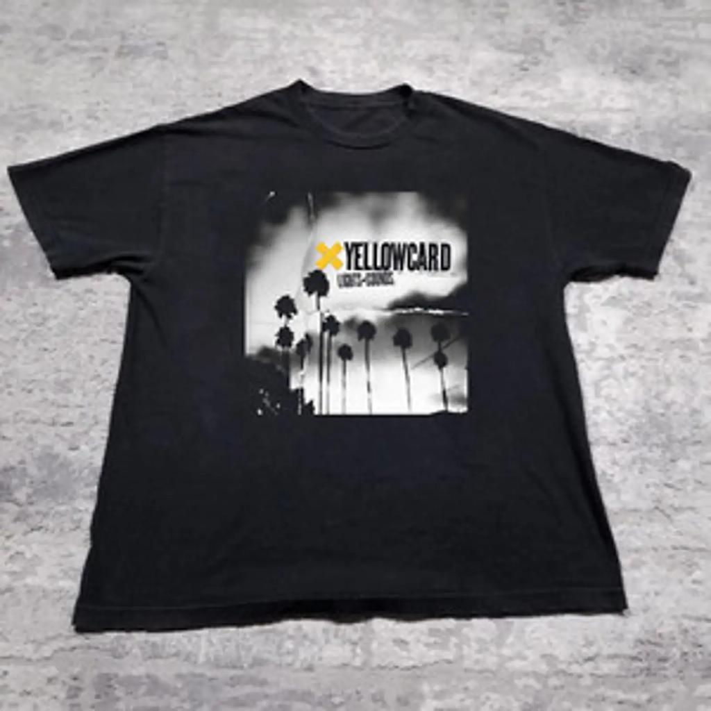 Yellowcard Band Lights And Sounds T Shirt Full Size S 5xl Vintage Stretched Soft Stylish Casual Slightly