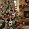 Painted 3D Christmas Decor Pendant Creative Christmas Hanging Ornament  Wreaths Branches