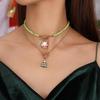 Santa Claus Christmas Necklace & Choker Set - European & American Jewelry