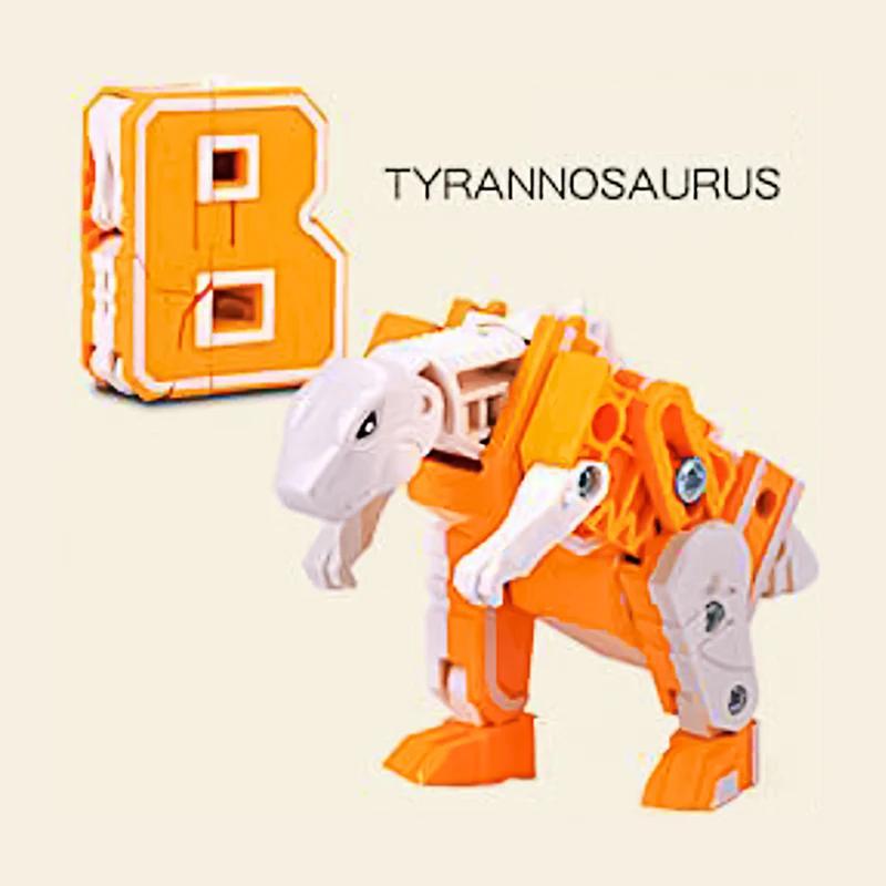 Новые обучающие игрушки 26 букв Изучаемые слова Трансформируемые Собираемые Роботы Алфавитные игрушки Для детей Подарки Учись Играй Робот-игрушка