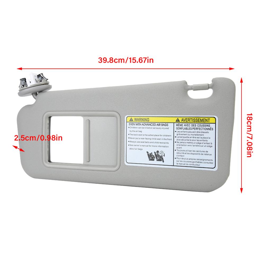 74320‑42501‑B2 Car Sun Block Car Window Sunshade Left Driver Side Sun Visor 74320‑42501‑B2 Fit for 2006‑2009 Gray