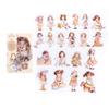 40pcs/pack Kawaii Ins Aesthetic Stationery Stickers Cute Doll PET Stickers DIY Scrapbook Diary Album Junk Journal Decoration