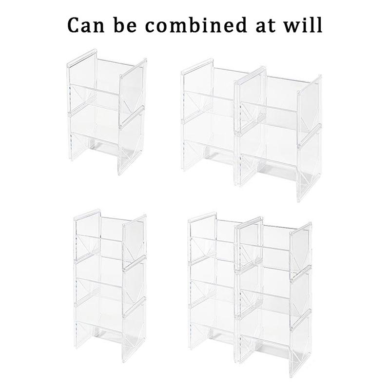 Вертикальный держатель для чайных пакетиков, штабелируемый органайзер для чайных пакетиков, прозрачный органайзер для кофе и чая, для сливок, сахара, для шкафа, кухни