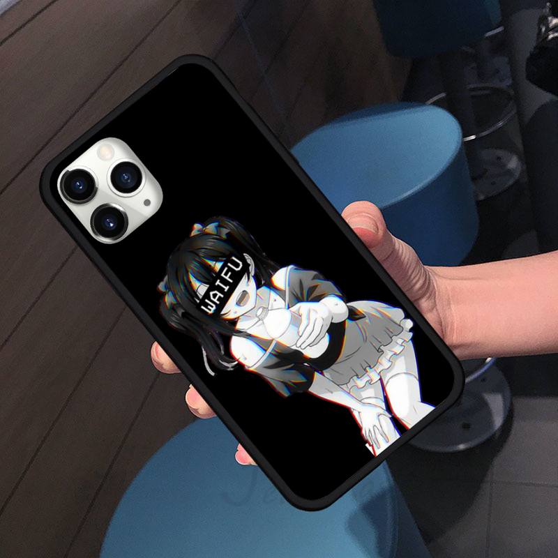 Hentai Harajuku Anime Girl Phone Case Cover Coque Fundas Capa for iPhone 11 12 Pro XS MAX 8 7 6 6S Plus X 5S SE 2020 XR