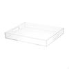 Acrylic Serving Tray Bathroom Vanity Organizer Fruit Multifunction Clear for