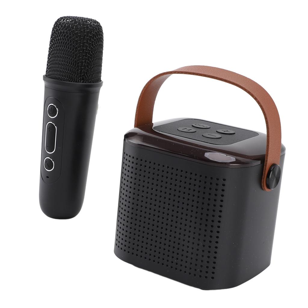 Mini Karaoke Machine RGB Light Kids Adults Wireless Portable Bluetooth Speaker with Microphone for Family Home Party
