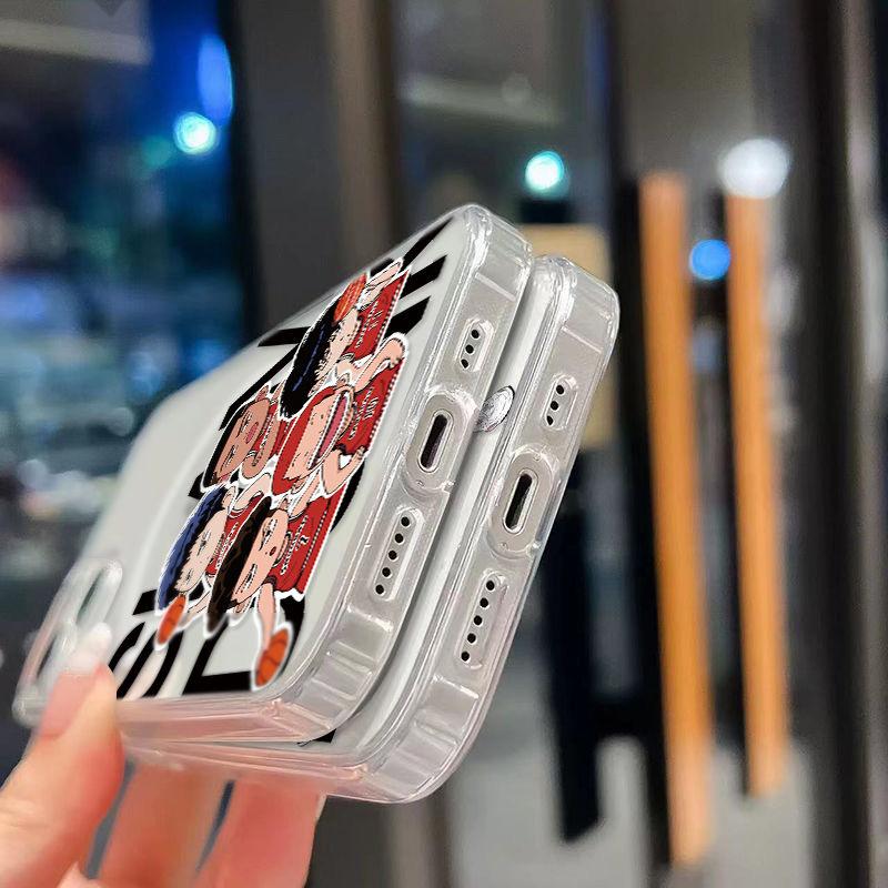 Slam Dunk Anime Magsafe Magnetic Phone Case for iPhone 16 15 14 13 12 11 8 7 Plus Pro Max X XR XSMax Soft Clear Tpu Cover