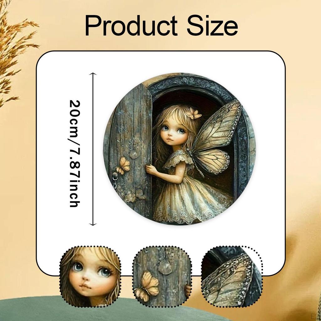 Настенное искусство «Сказочный сад» 2D, Коллекционный, Изящный, Произведение искусства, Украшение для стены, Дерево, Украшение-бабочка