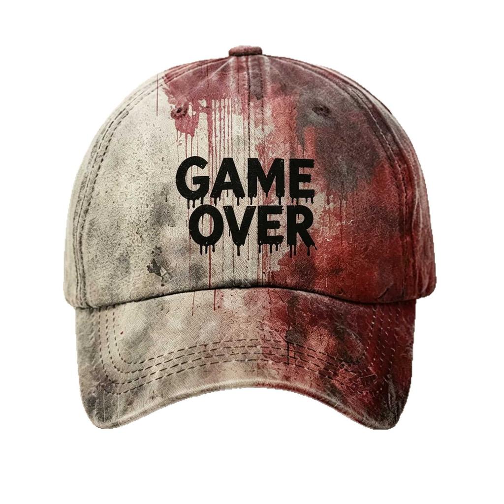 New Halloween Embroidery CapD Halloween D Printed Hat Men's and Women's Baseball Caps
