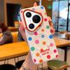 Мультяшный милый медведь подходит для чехла на телефон Huawei pura70 в горошек, магнитного чехла pura80, чехла с кожаным рисунком pura90