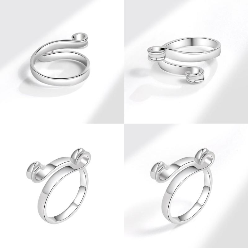 Yarn Guide Crochet Open Rings Knitting Crochet Loop Rings Yarn Guide Finger Holder Knitting Thimble for Crocheters