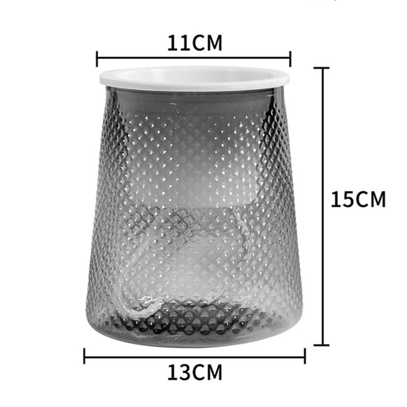 Self Watering Plant Pot Transparent Plastic Flower Pot Double-layer Automatic Lazy Potted Flower Pot Hydroponic Flowerpot