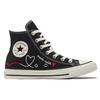Converse Chuck Taylor All Star High Made with Love - Черные кроссовки унисекс Vintage-White Egret 171158C