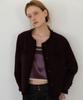 Aente Fringed Tweed Jacket - Purple
