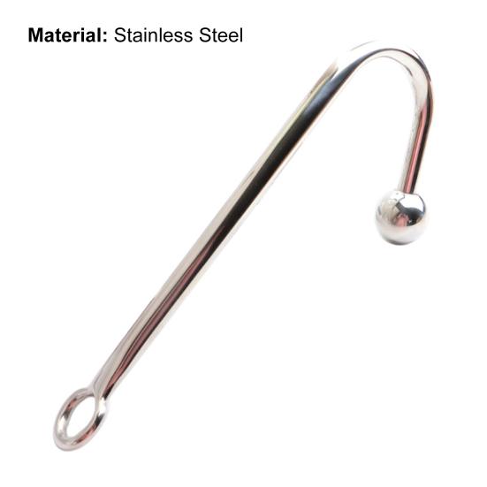 Prostate Anal Hook Flirt Hygienic Stainless Steel Anal Hook with Ball for Men