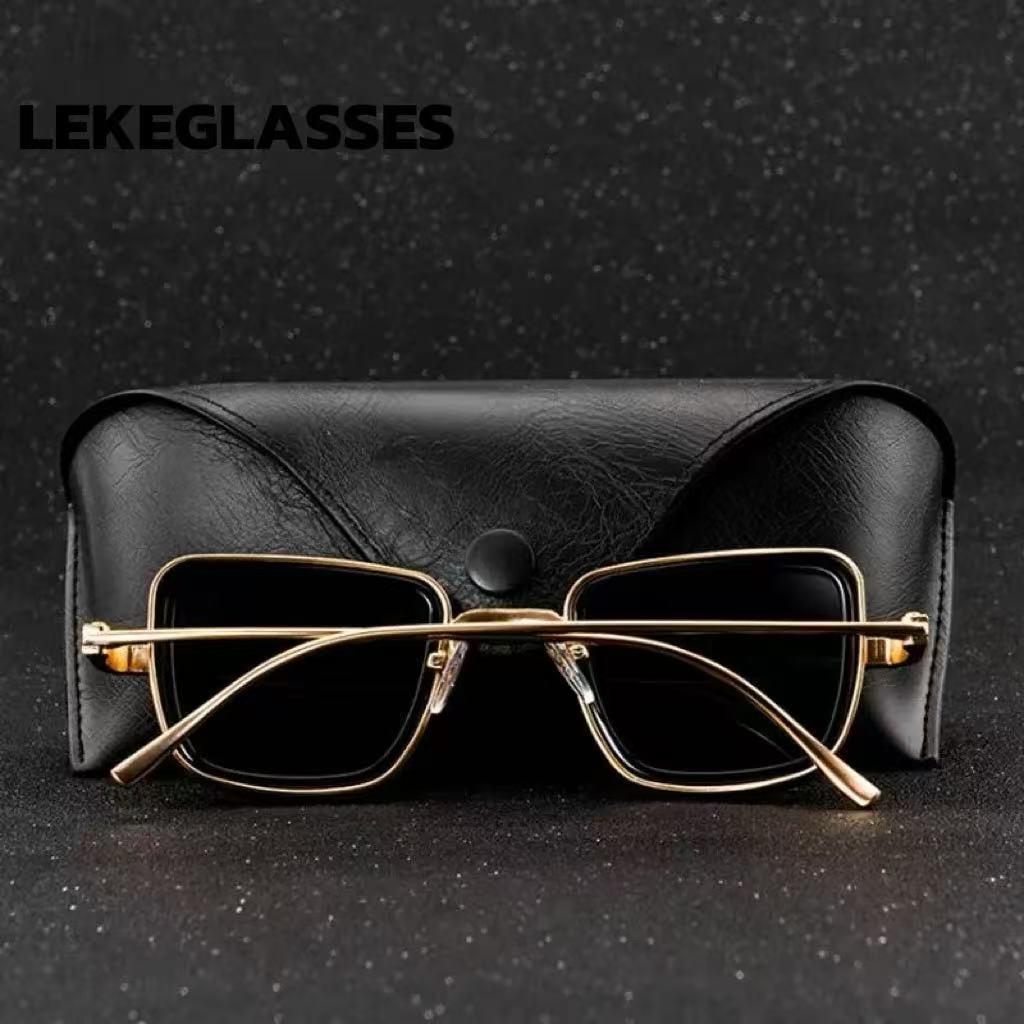 2025 Trendy Retro Metal Square Men's Sunglasses - UV Protection, European & American Style