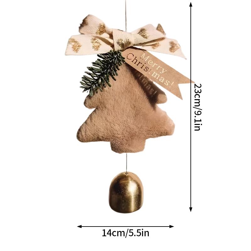 Christmas Decoration Hanging Bell Christmas Tree Home Party Bell Red Fruit Pendant Car Decoration Christmas Party Wall Decor