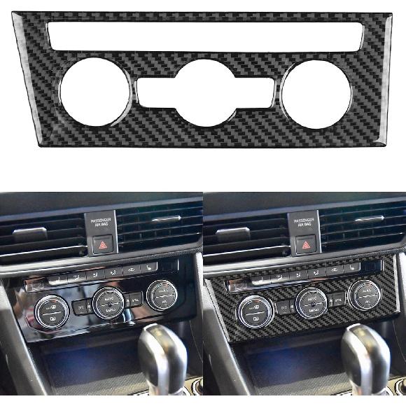 NVCNX Real Carbon Fiber Accessories for Volkswagen VW Jetta 2019-2024 2020 2021 2022 2023 Car Thick Overlay Dash Board Dashboard Instrument Cluster