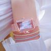 BEE SISTER BS Ladies Wrist Square Dial Watches Dress Gold Watch Women Watches Stainless Steel Silver Clock Women Femme Quartz Watches
