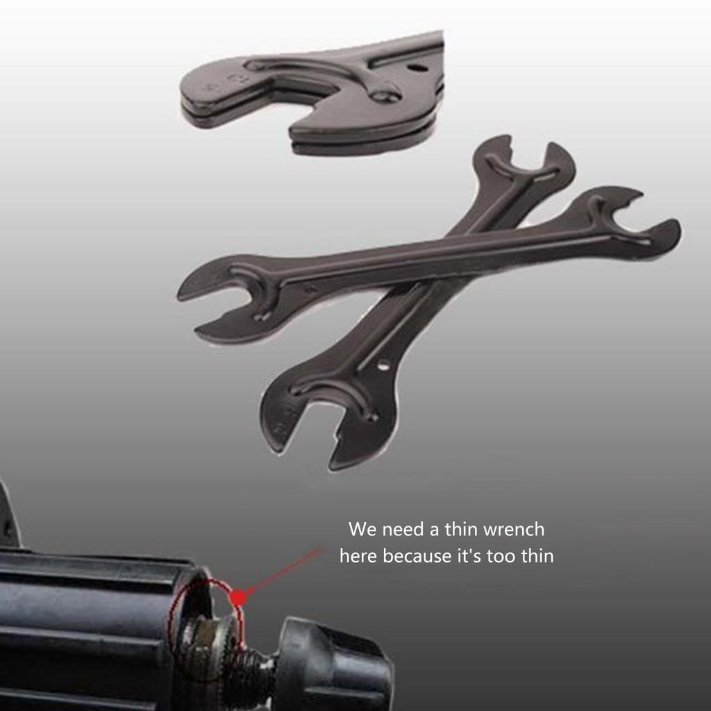 Bicycle Repair Tool Portable Bike Head Open End Axle Hub Cone Wrench Spanner Cycling Pedal Removal Front &Rear Nut Tool