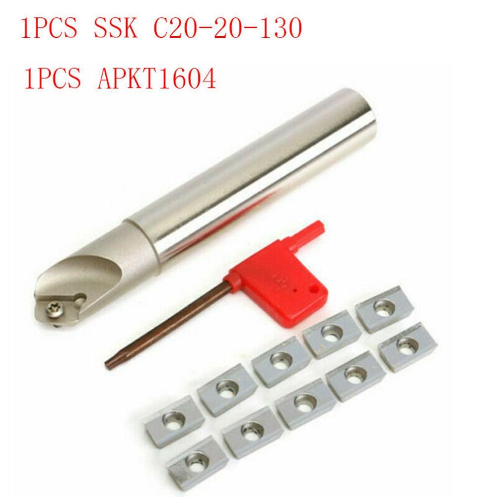 45° SSKC20-20-130 20мм Сменная фасочная концевая фреза + 1 шт. пластины APKT1604