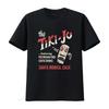 Футболка Tiki Jo Санта-Моника Калифорния Винтажный Бар Полинезийская Еда Экзотические Напитки Дизайн винтажный Стиранный принт